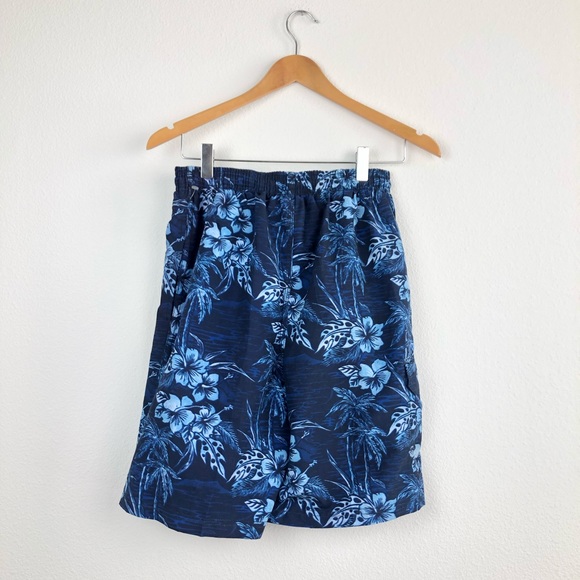 Pacific Scene Mens Tropical Vintage Swim Shorts - Picture 2 of 7